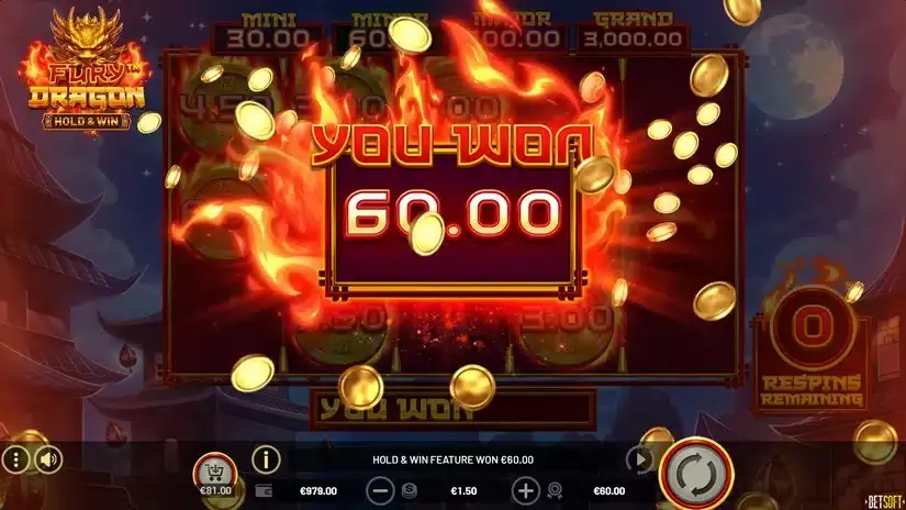 Fury Dragon – Hold & Win slot screenshot 5