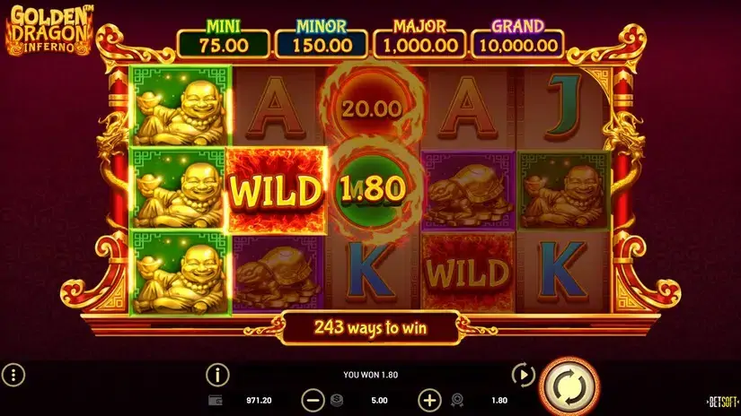 Golden Dragon Inferno slot screenshot 5