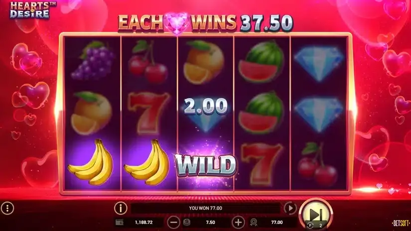 Hearts Desire slot screenshot 5