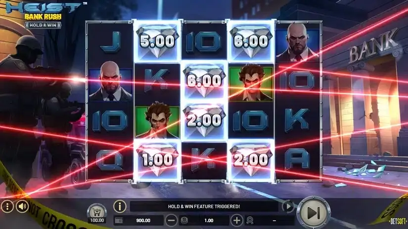 Heist: Bank Rush Hold & Win slot screenshot 2