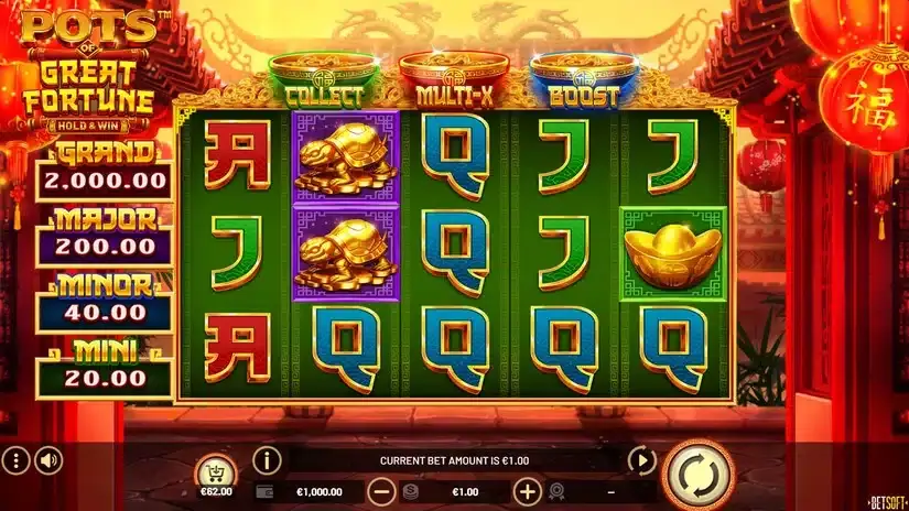 Pots of Great Fortune – Hold & Win slot screenshot 1