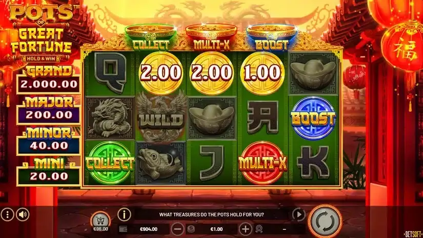Pots of Great Fortune – Hold & Win slot screenshot 2