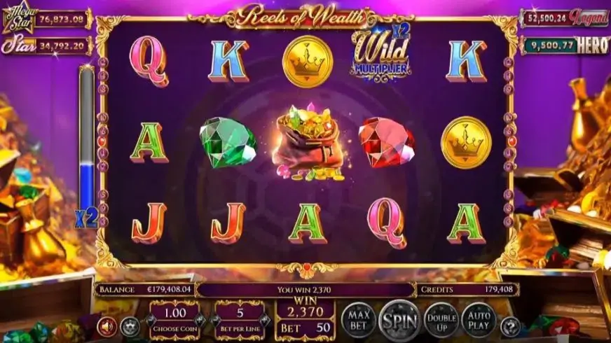 Reels of Wealth slot screenshot 