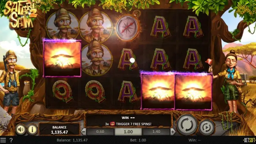 Safari Sam 2 slot screenshot 2