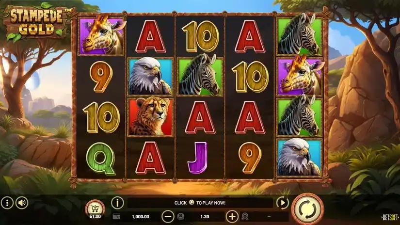 Stampede Gold slot screenshot 1