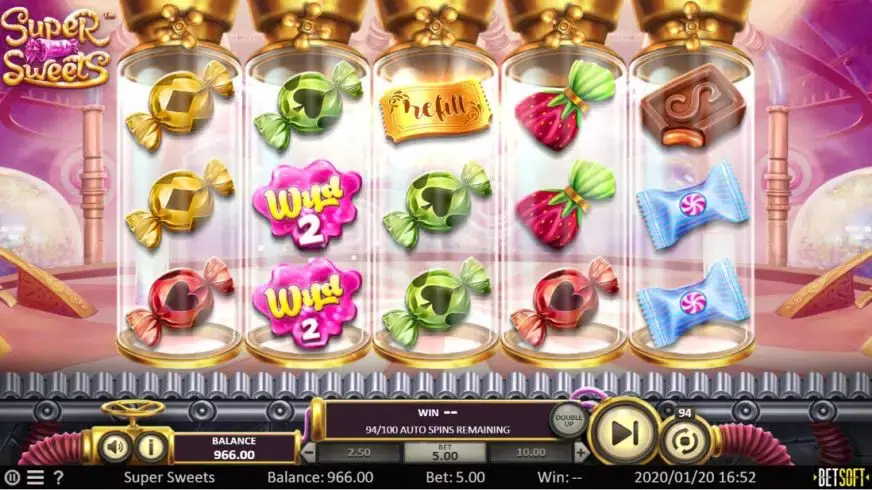 Super Sweets slot screenshot 2