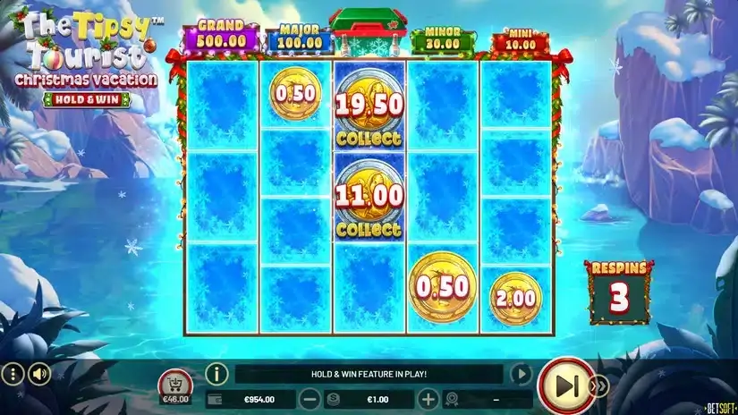 The Tipsy Tourist: Christmas Vacation – Hold & Win slot screenshot 5