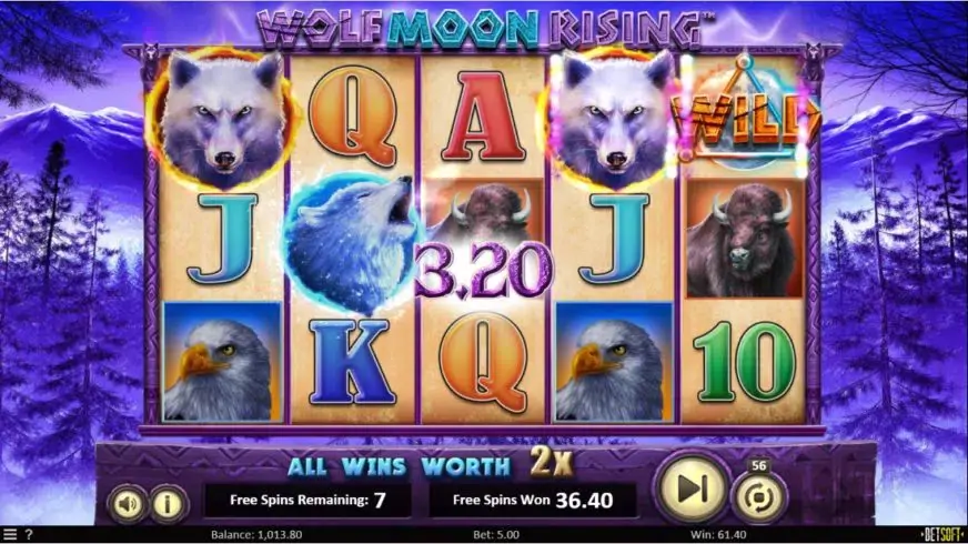 Wolf Moon Rising slot screenshot 6