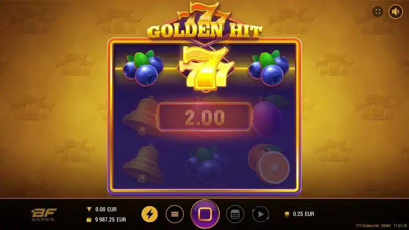 777 Golden Hit slot screenshot 4