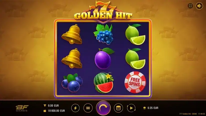 777 Golden Hit slot screenshot 1