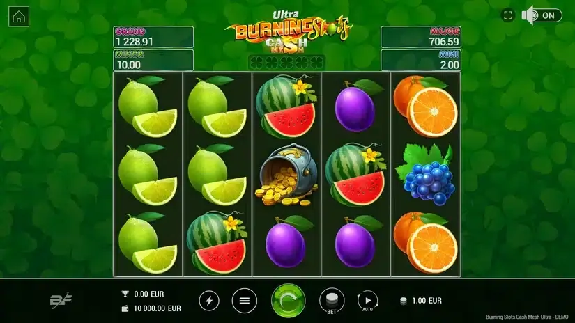 Burning Slots Cash Mesh Ultra slot screenshot 1