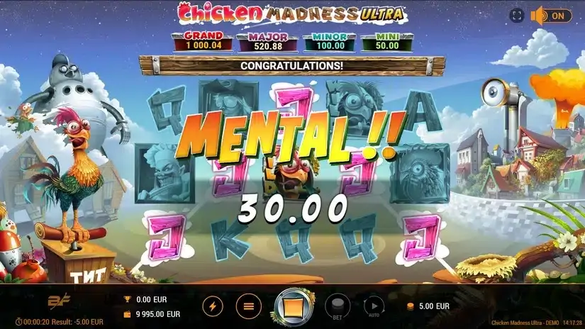 Chicken Madness Ultra slot screenshot 2