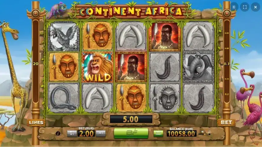 Continent Africa slot screenshot 2