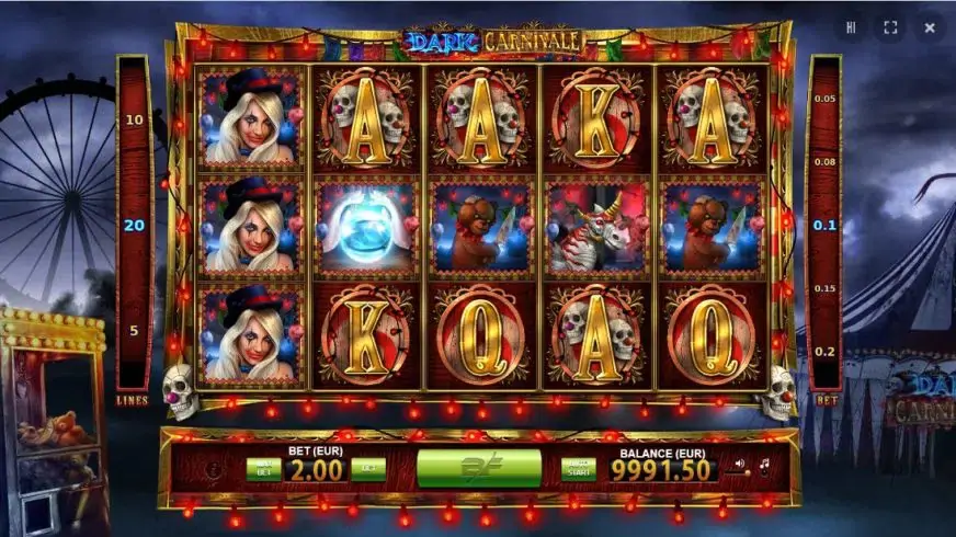 Dark Carnivale slot screenshot 1