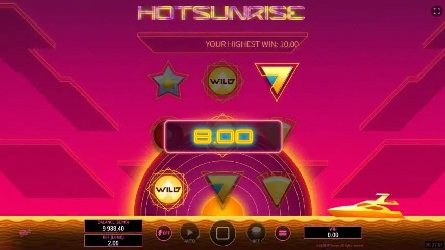 Hot Sunrise slot screenshot 3