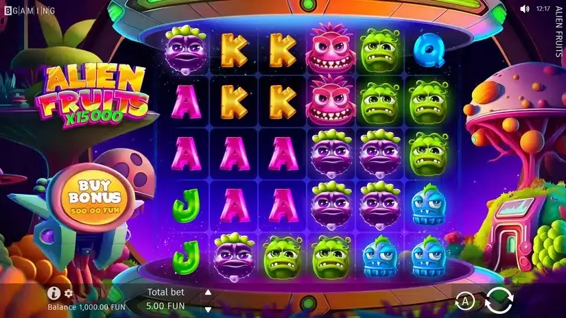 Alien Fruits slot screenshot 