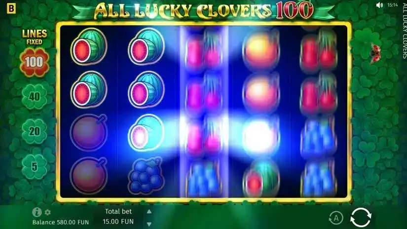 All Lucky Clovers 100 slot screenshot 4