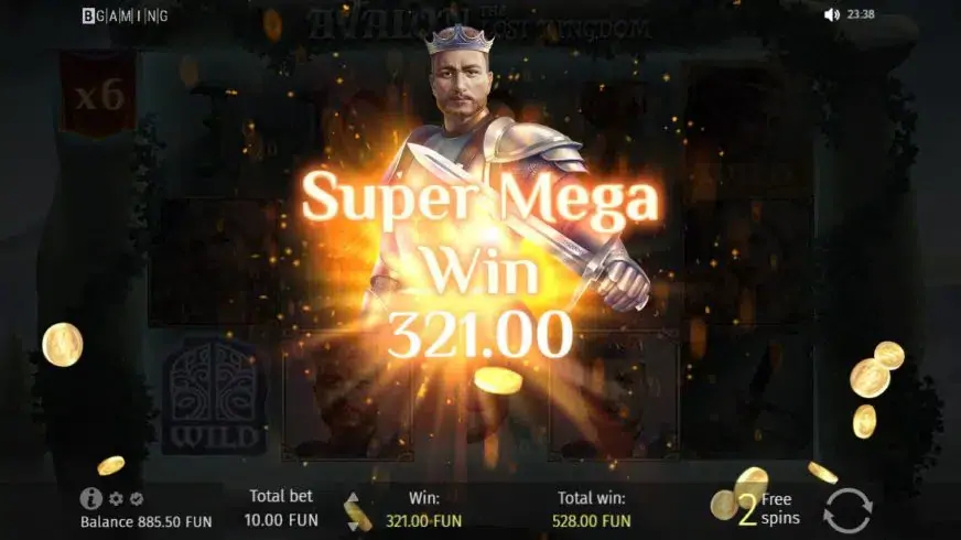 Avalon: The Lost Kingdom slot screenshot