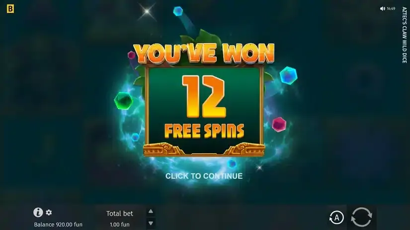 Aztec’s Claw Wild Dice slot screenshot 3