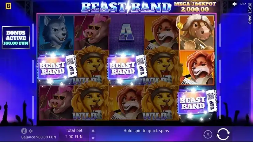 Beast Band slot screenshot 2
