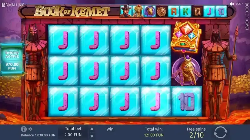 Book of Kemet slot screenshot 4