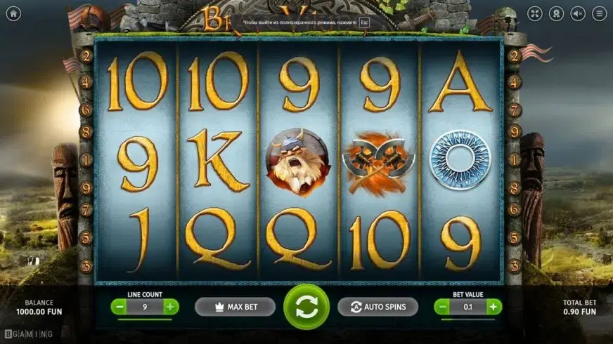 Brave Viking slot screenshot 1
