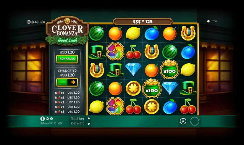 Clover Bonanza slot screenshot 