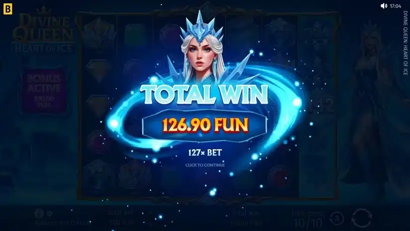 Divine Queen: Heart of Ice slot screenshot 5