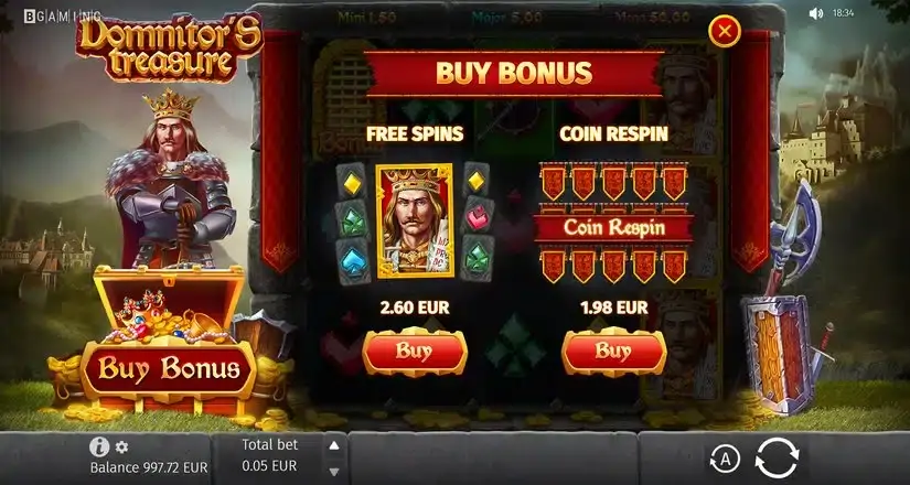 Domnitors Treasure slot screenshot 3