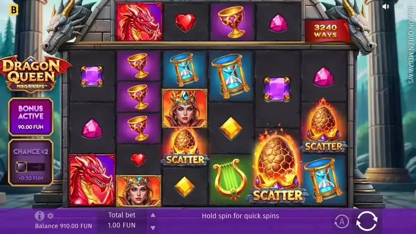 Dragon Queen MEGAWAYS slot screenshot 2