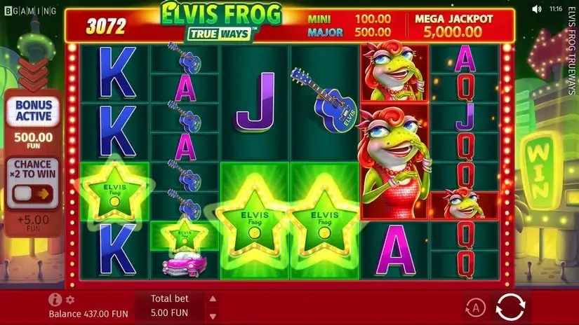 Elvis Frog TRUEWAYS slot screenshot 3