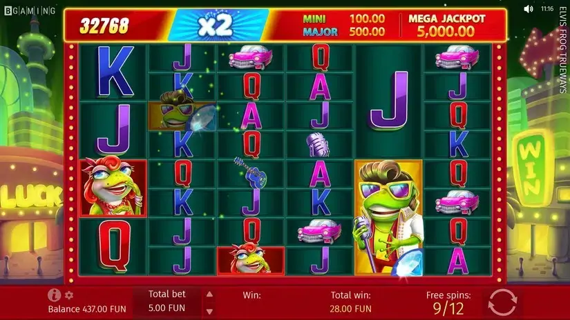 Elvis Frog TRUEWAYS slot screenshot 5