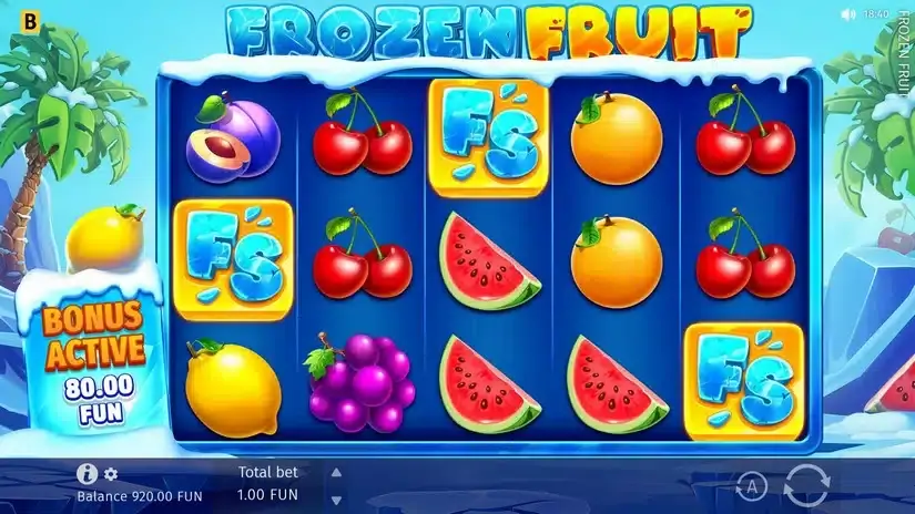 Frozen Fruit slot screenshot 2