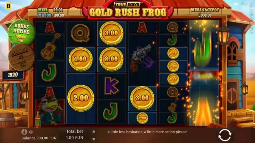 Gold Rush Frog slot screenshot 4