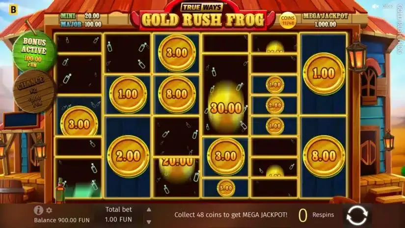 Gold Rush Frog slot screenshot 3