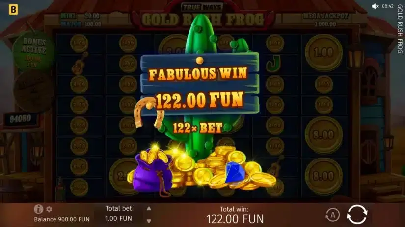 Gold Rush Frog slot screenshot 1