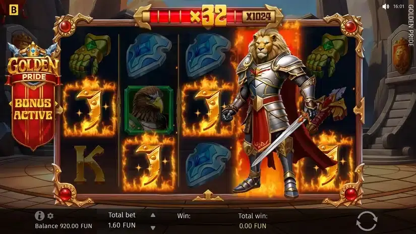 Golden Pride slot screenshot 
