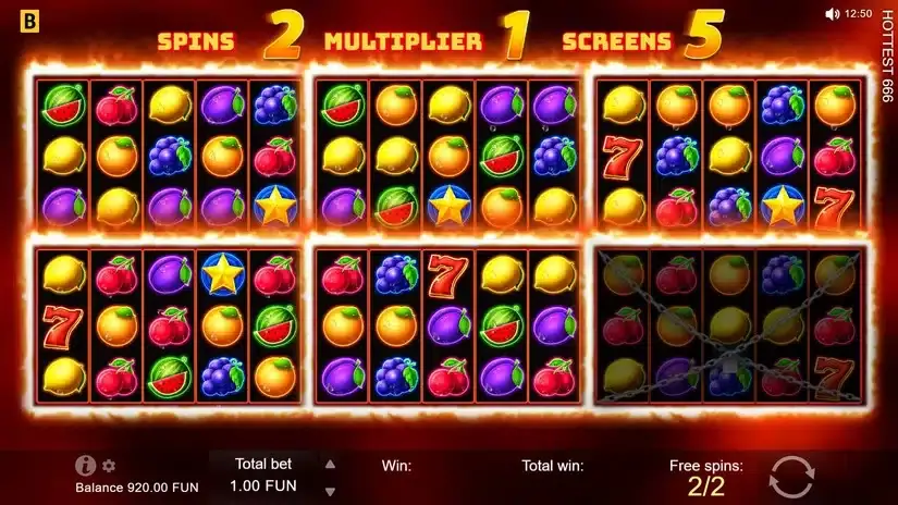 Hottest 666 slot screenshot 