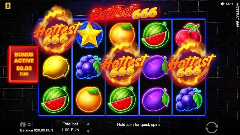 Hottest 666 slot screenshot 2