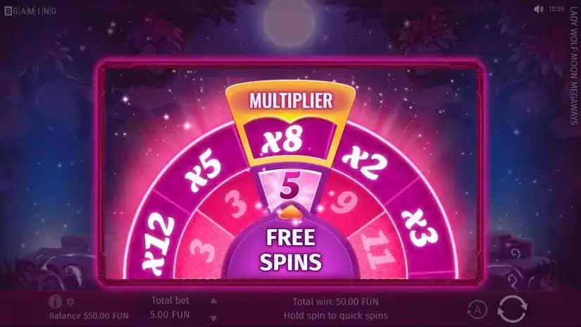 Lady Wolf Moon Megaways slot screenshot 4