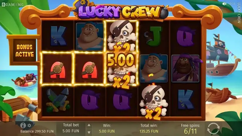 Lucky Crew slot screenshot 6
