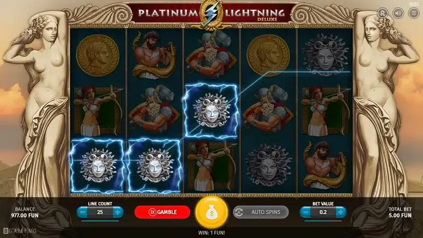 Platinum Lightning Deluxe slot screenshot 4