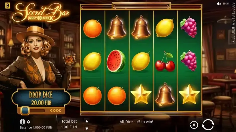 Secret Bar Multi Dice X slot screenshot 