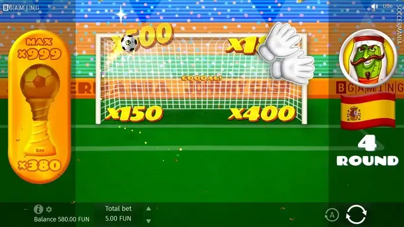 Soccermania slot screenshot 7