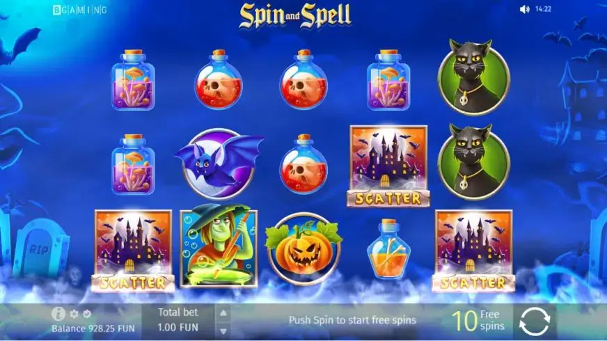Spin and Spell slot screenshot