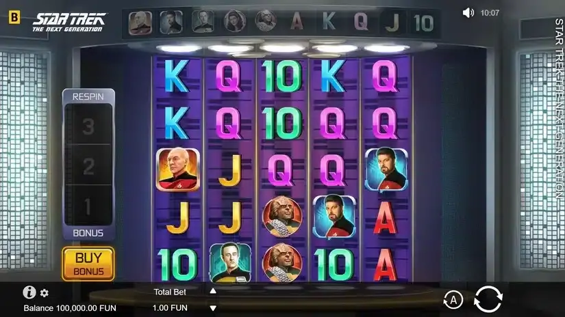 Star Trek The Next Generation slot screenshot