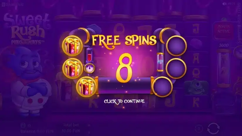 Sweet Rush MEGAWAYS slot screenshot 4