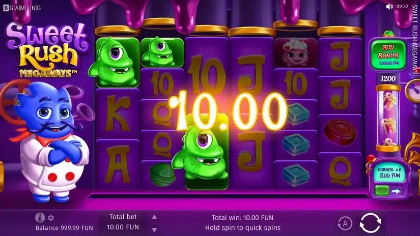 Sweet Rush MEGAWAYS slot screenshot 2