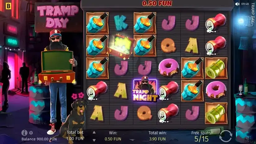 Tramp Day slot screenshot 3