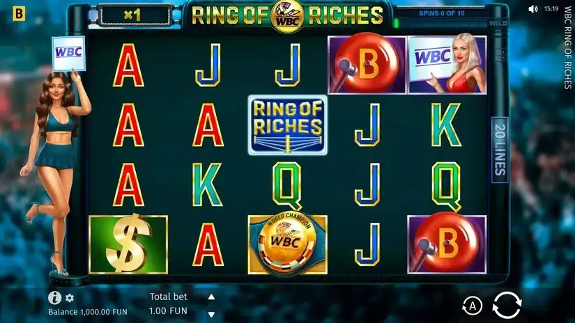 WBC Ring Of Riches slot screenshot